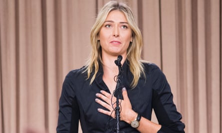Halep’s doping ban is fall from grace but ruling bodies can make process fairer | Tennis 5 Maria Sharapova in 2016, announcing she failed a doping test at the Australian Open