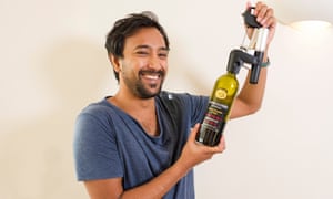 A touch of cup-and-sorcery … Rhik Samadder tests the Coravin wine access system.