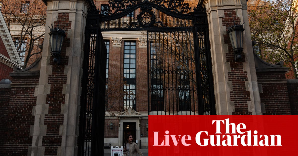 Trump administration reportedly set to cancel last Harvard contracts US politics live