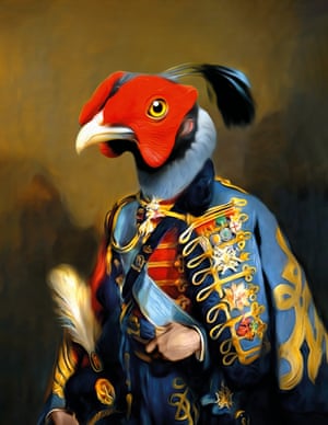 Pet photographs and animals transformed into Dutch old master paintings by artist and graphic designer Tein Lucasson.