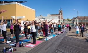 A yoga festival under way in the newly gentrified Asbury Park.