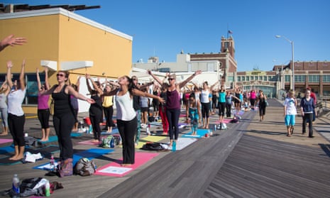 A yoga festival under way in the newly gentrified Asbury Park.