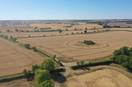 Boothby Lodge Farm before the rewilding project began.