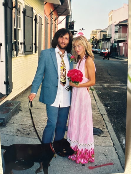 Alicia and her husband on their wedding day.