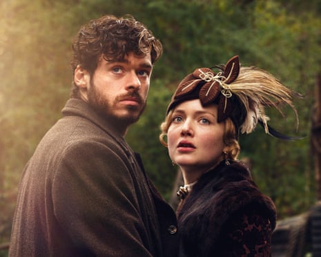 Richard Madden and Holliday Grainger in Lady Chatterley’s Lover, 2015.