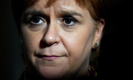 Nicola Sturgeon in the Scottish parliament