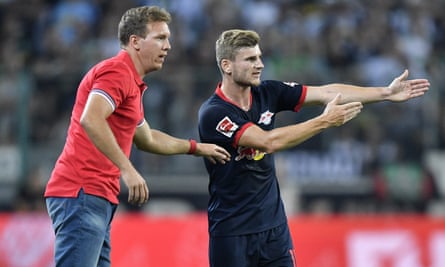 Werner says of the RB Leipzig manager, Julian Nagelsmann: ‘He developed me very well up to this point.’