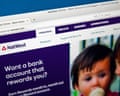A page from the NatWest website saying Want a bank account that rewards you.