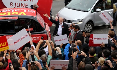 Jeremy Corbyn campaigns in Harrow, London