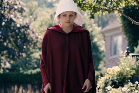Offred, played by Elisabeth Moss, in The Handmaid’s Tale.