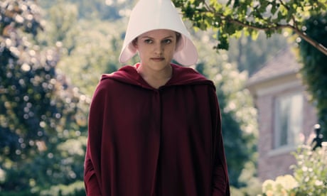 Elisabeth Moss as Offred in The Handmaid’s Tale.