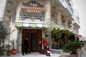 Banksy’s Walled Off hotel in Bethlehem.