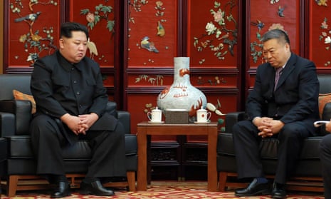 Kim Jong-un meets with China’s ambassador, Li Jinjun, after 32 Chinese tourists and four North Koreans died in a bus crash.