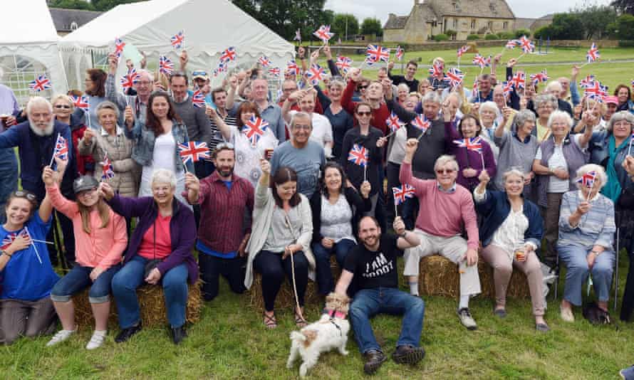 Bledington villagers at an outdoor Ancestry UK event