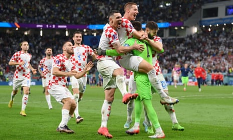 Joy for Croatia as they reach the Quarter Finals after defeating Japan in the penalty shootout.