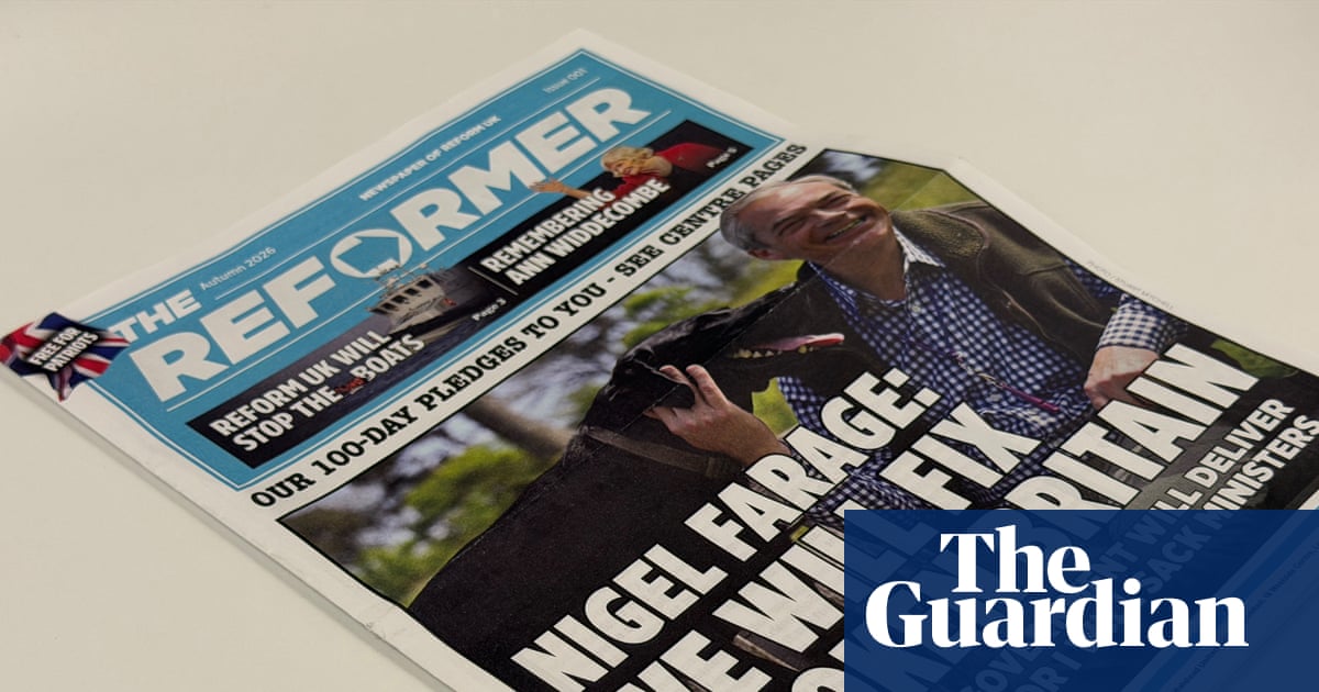 Reform UK launches its own ‘newspaper’ with Farage on front page