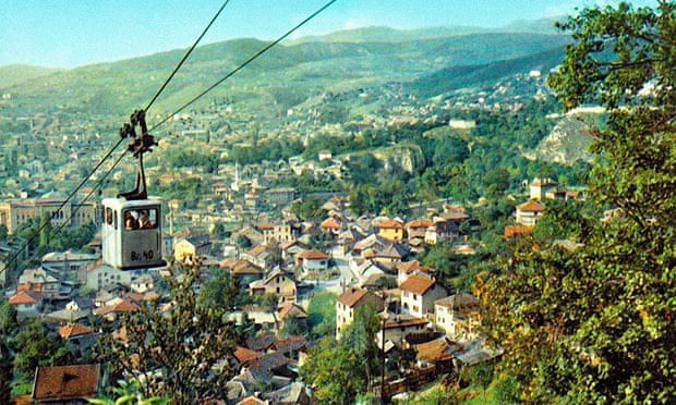 Before the storm … the cable car in its heyday.