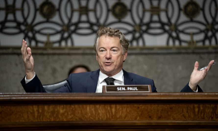 Rand Paul, who has criticized the disruptive tactics of racial justice protesters in the US, is ‘all for’ the disruption of a trucker convoy.