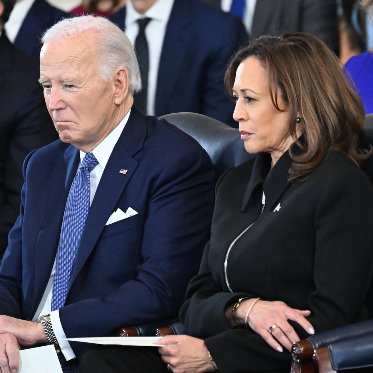 Biden destroyed Harris bid by staying in race too long, top adviser says in book | Joe Biden | The Guardian
