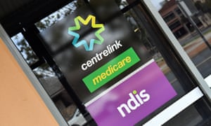A Centrelink sign