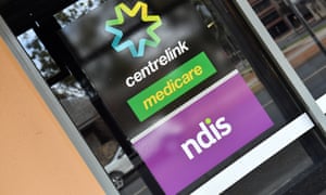 A Centrelink sign