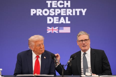 Donald Trump and Keir Starmer.