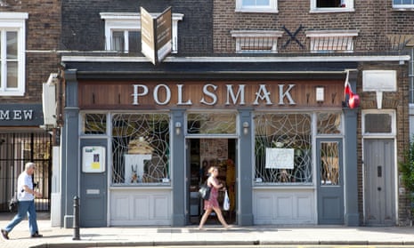 A Polish shop in Hackney, east London.