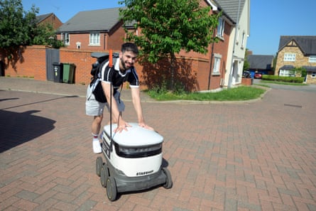 ‘A very good gadget’: taking delivery from the robots of Milton Keynes