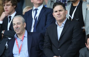 Swansea City owners Steve Kaplan, left and Jason Levien.