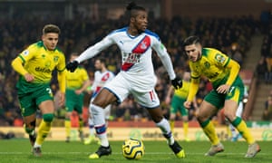Wilfried Zaha is among those on Chelsea’s shopping list