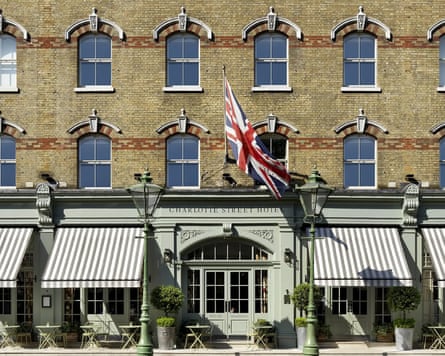 Exterior of the Charlotte Street hotel in London.