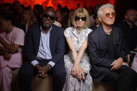 Enninful with Anna Wintour and film-maker Baz Luhrmann
