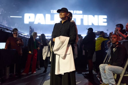 Palestinian doctors on stage at Together for Palestine