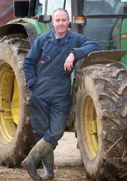 Andrew Brown with a tractor