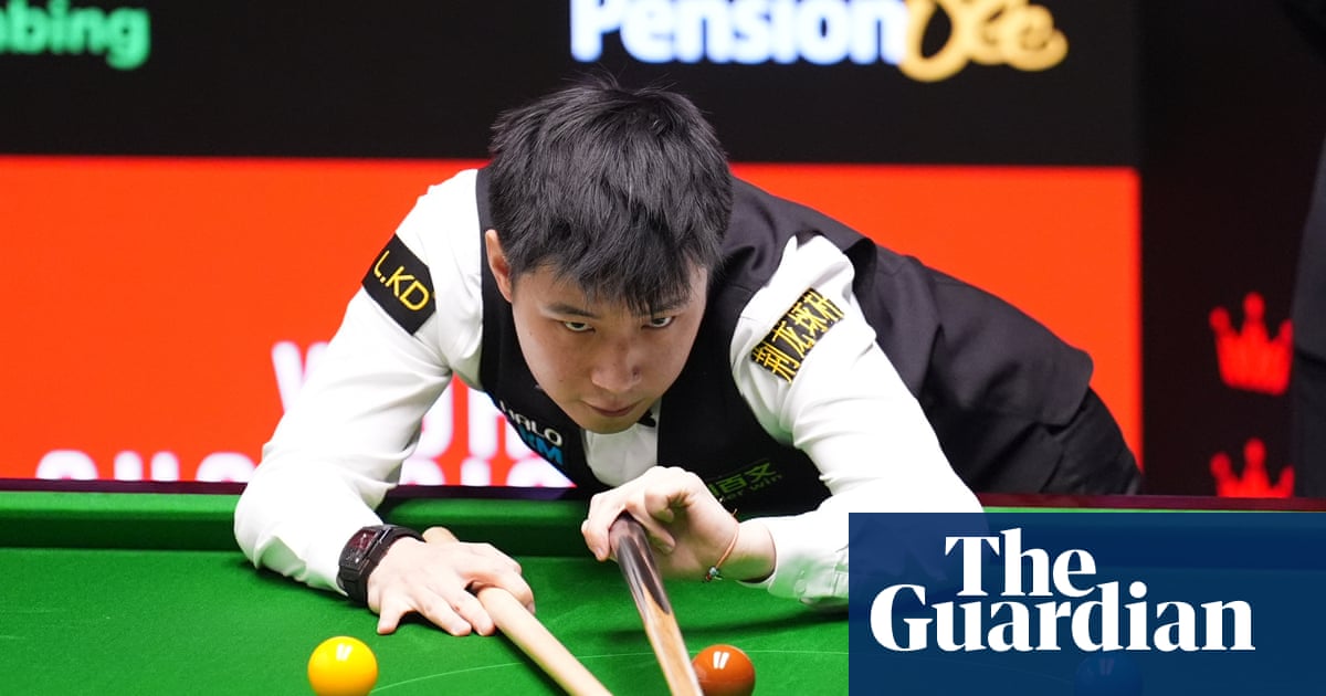 Zhao Xintong holds off Ding Junhui in tense battle to reach Crucible quarters