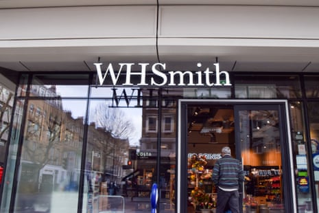General view of a WH Smith store in Central London.