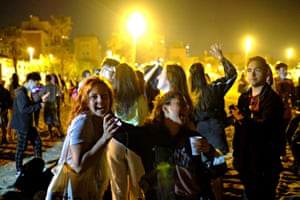 Barcelona, SpainPeople dance at the Barcelona beach, as the state of alarm decreed by the Spanish Government to prevent the spread of the coronavirus disease (COVID-19) has ended