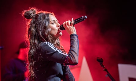Amy Shark performs at Sidney Myer Music Bowl in 2021.