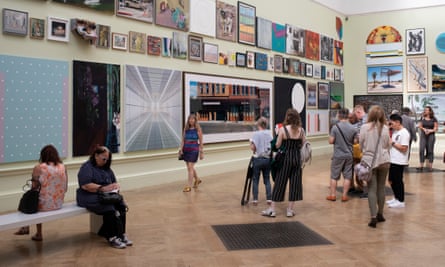Visitors to the summer exhibition at the RA last year.