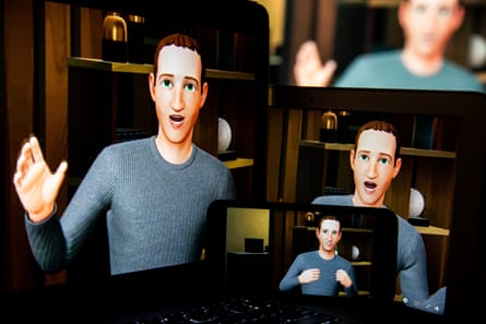 Un avatar del CEO di Meta Mark Zuckerberg