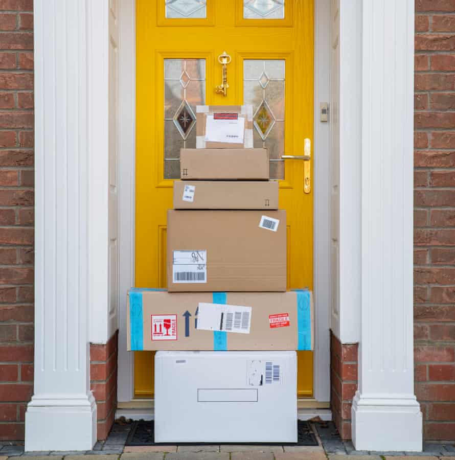 Parcels on doorstep