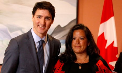Canada’s Justin Trudeau and Jody Wilson-Raybould. She has alleged improper pressure to to halt the prosecution of a major engineering firm.