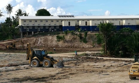 The West Lorengau refugee centre under construction. Paladin was given a $423m contract for services at the centre without a tender.