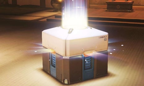 A loot box in the video game Overwatch