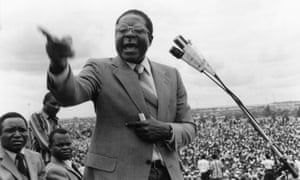 Robert Mugabe campaigning in the 1980 election that brought him to power.