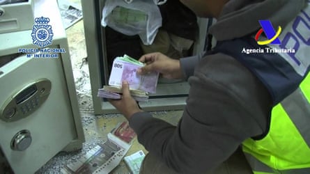 Banknote seizures in Spain