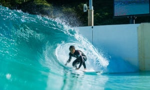 surfer at the wave