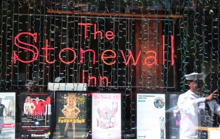 The Stonewall Inn, a historic landmark on Christopher Street.