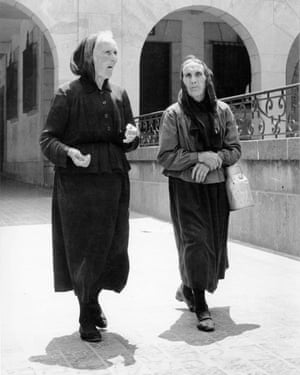 Women leaving church in Guernica, Spain 1959.
