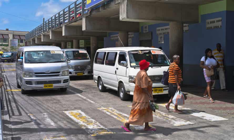 Minibus station, St George’s, Grenada